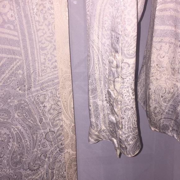 Silk Blouse and Scarf Set EUC 🐝 Size 12 - Picture 7 of 8